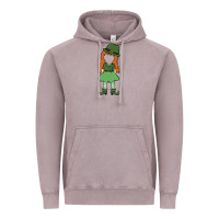 Vintage Zinc leprechaun girl faceless Vintage Hoodie - MaliasSmallBusiness