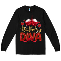 Black birthday diva Long Sleeve Tee - MaliasSmallBusiness