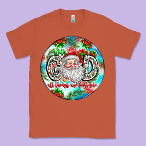 With God All Things Are Possible Classic Tee Designed By Cowhidedigitalart