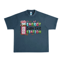 Midnight Navy energy coffee fuel station Urban Heavy Tee - MaliasSmallBusiness