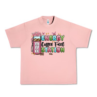 Salmon energy coffee fuel station Urban Heavy Tee - MaliasSmallBusiness