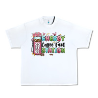 White energy coffee fuel station Urban Heavy Tee - MaliasSmallBusiness