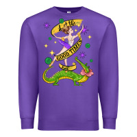 Purple let the good times roll (2) Premium Sweatshirt - CowGirlArtShop