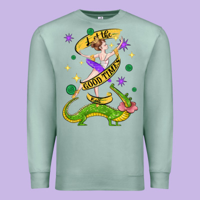 Let The Good Times Roll (2) Premium Sweatshirt Designed By Cowgirlartshop
