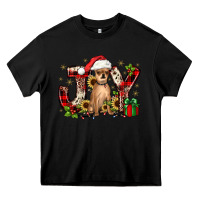 Black Christmas joy chihuahua Heavy Core Tee - JahusDesignShop