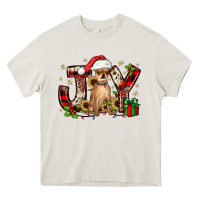 Cream Christmas joy chihuahua Heavy Core Tee - JahusDesignShop