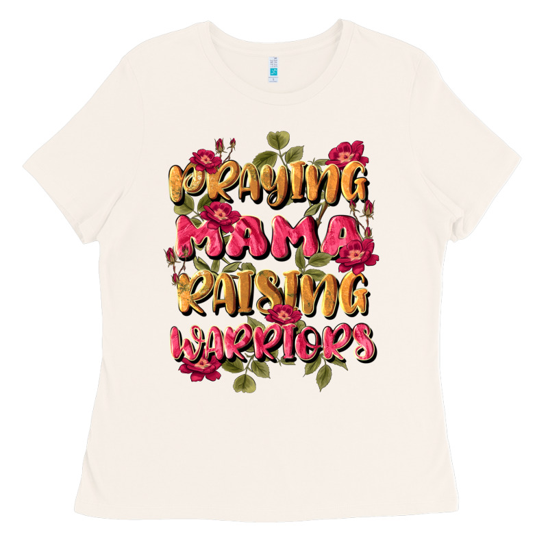 Praying Mama Raising Warriors Ladies Tee by JahusDesignShop | Teevron