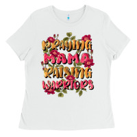 White praying mama raising warriors Ladies Tee - JahusDesignShop