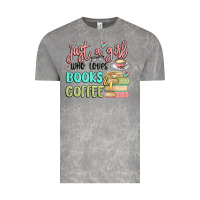 Cloud Rock just a girl who loves books and coffee Vintage Tee - MaliasSmallBusiness
