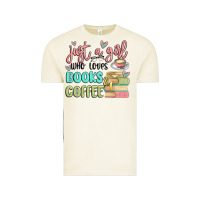 Vintage Arctic just a girl who loves books and coffee Vintage Tee - MaliasSmallBusiness