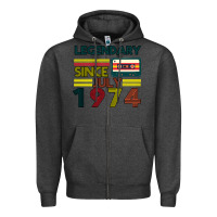 Charcoal Heather Vintage 1974 Zipper Hoodie - Bettercallsaul