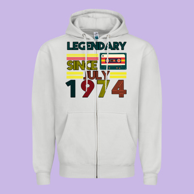 Vintage 1974 Zipper Hoodie Designed By Bettercallsaul