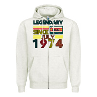 Oatmeal Heather Vintage 1974 Zipper Hoodie - Bettercallsaul