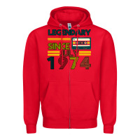 Red Vintage 1974 Zipper Hoodie - Bettercallsaul