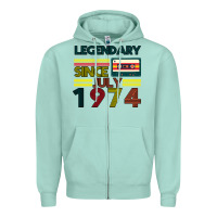 Seafoam Vintage 1974 Zipper Hoodie - Bettercallsaul