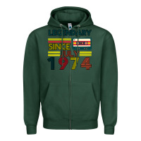 Sports Green Vintage 1974 Zipper Hoodie - Bettercallsaul
