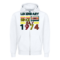 White Vintage 1974 Zipper Hoodie - Bettercallsaul