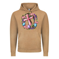 Vintage Camel Cross With Floral Wreath And Easter Eggs Vintage Hoodie - RanaPortraitStore