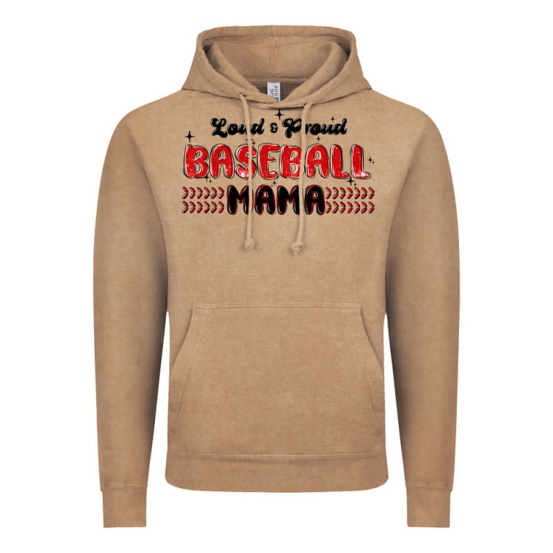 Loud And Proud Baseball Mama Vintage Hoodie by MaliasSmallBusiness | Teevron