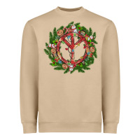 Mushroom Christmas peace Heavyweight Sweatshirt - MaliasSmallBusiness
