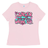 Bubblegum Pink cancer pick up the wrong girl Ladies Tee - AdoDesignShop