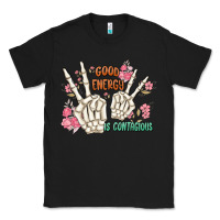 Black good energy is contagious Classic Tee - MaliasSmallBusiness