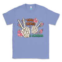 Colony Blue good energy is contagious Classic Tee - MaliasSmallBusiness