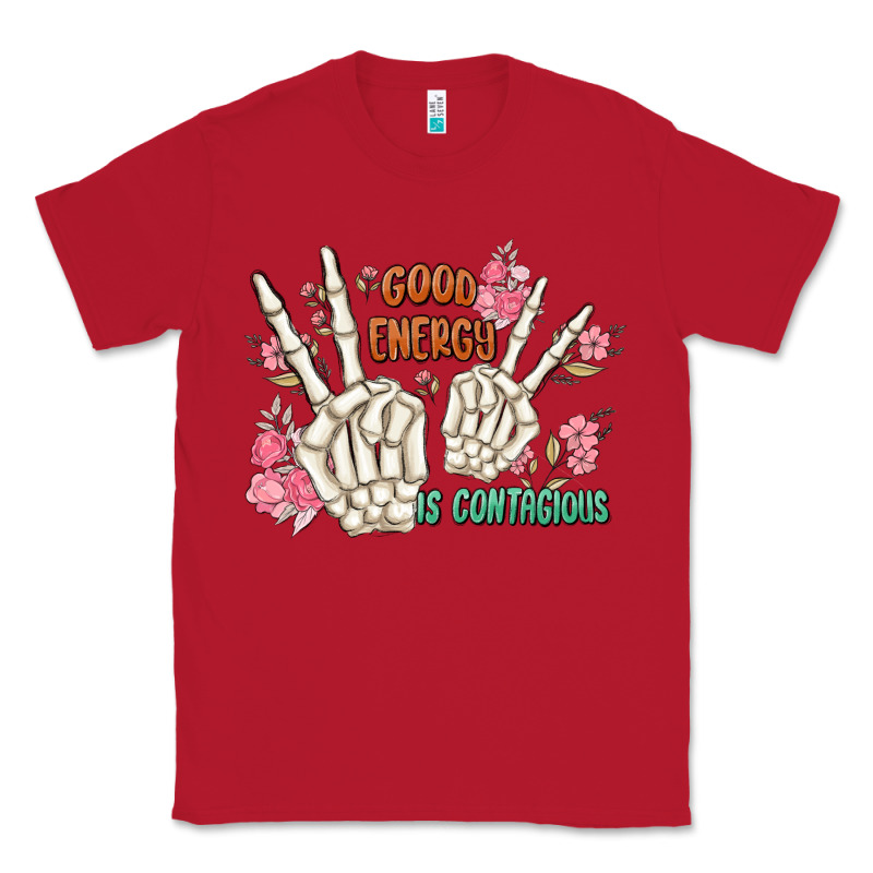 Good Energy Is Contagious Classic Tee by MaliasSmallBusiness | Teevron
