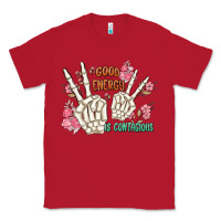 Red good energy is contagious Classic Tee - MaliasSmallBusiness