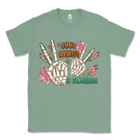 Sage good energy is contagious Classic Tee - MaliasSmallBusiness