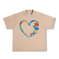Burro autism heart Urban Heavy Tee - MaliasSmallBusiness