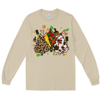 Mushroom hair stylist with christmas tree Long Sleeve Tee - MaliasSmallBusiness
