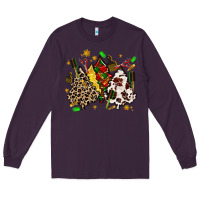 Plum hair stylist with christmas tree Long Sleeve Tee - MaliasSmallBusiness