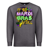 Charcoal Heather its mardi gras yall Premium Sweatshirt - CowGirlArtShop