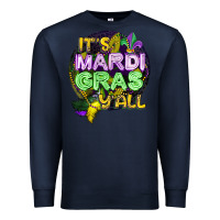 Navy its mardi gras yall Premium Sweatshirt - CowGirlArtShop