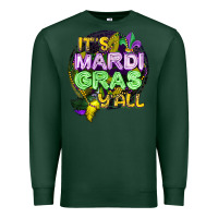 Sports Green its mardi gras yall Premium Sweatshirt - CowGirlArtShop