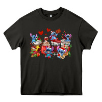 Asphalt christmas stitch coffee cups Heavy Core Tee - AdoDesignShop