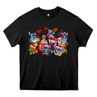 Black christmas stitch coffee cups Heavy Core Tee - AdoDesignShop