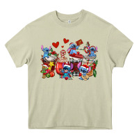 Mossy christmas stitch coffee cups Heavy Core Tee - AdoDesignShop