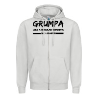 Dove Grey Grumpa Zipper Hoodie - Bettercallsaul