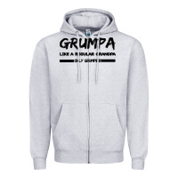 Heather Grey Grumpa Zipper Hoodie - Bettercallsaul