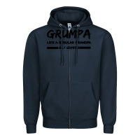 Navy Grumpa Zipper Hoodie - Bettercallsaul