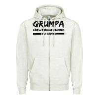 Oatmeal Heather Grumpa Zipper Hoodie - Bettercallsaul