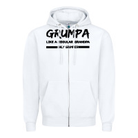 White Grumpa Zipper Hoodie - Bettercallsaul