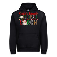 Santa's Favorite Volleyball Coach For Christmas Urban Hoodie | Teevron