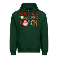 Forest Green Santa's Favorite Volleyball Coach For Christmas Urban Hoodie - FaDigitalArtStudio