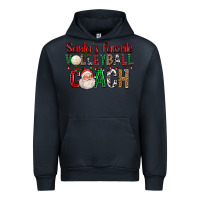 Navy Santa's Favorite Volleyball Coach For Christmas Urban Hoodie - FaDigitalArtStudio