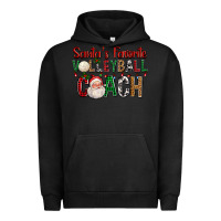 Pigment Black Santa's Favorite Volleyball Coach For Christmas Urban Hoodie - FaDigitalArtStudio