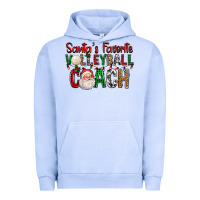 Pigment Grape Ice Santa's Favorite Volleyball Coach For Christmas Urban Hoodie - FaDigitalArtStudio