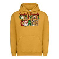 Pigment Peanut Butter Santa's Favorite Volleyball Coach For Christmas Urban Hoodie - FaDigitalArtStudio